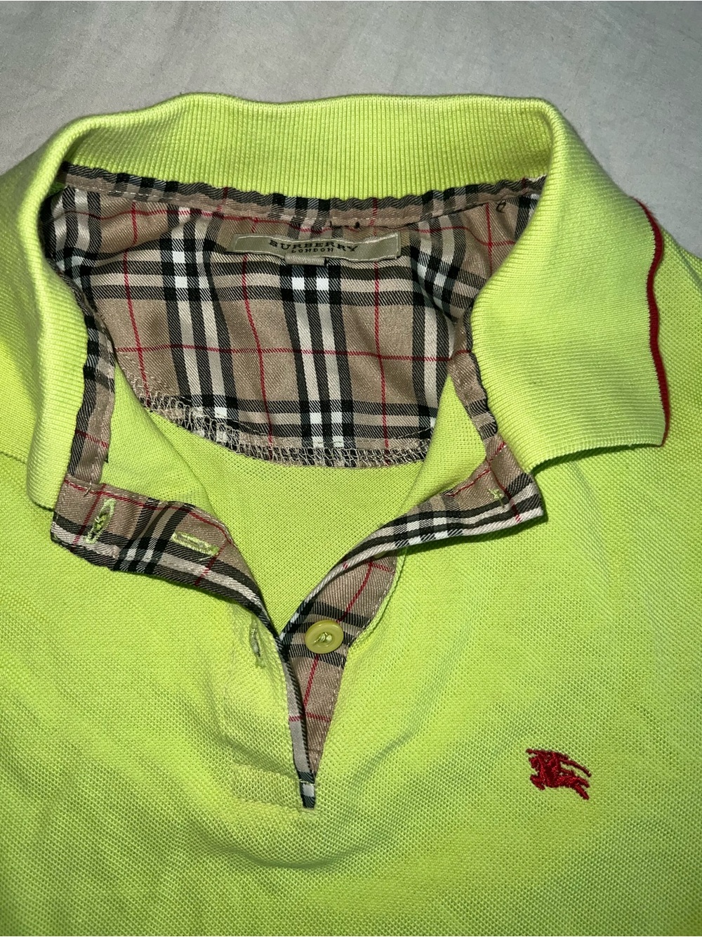 Burberry Lime Polo Baby Tee